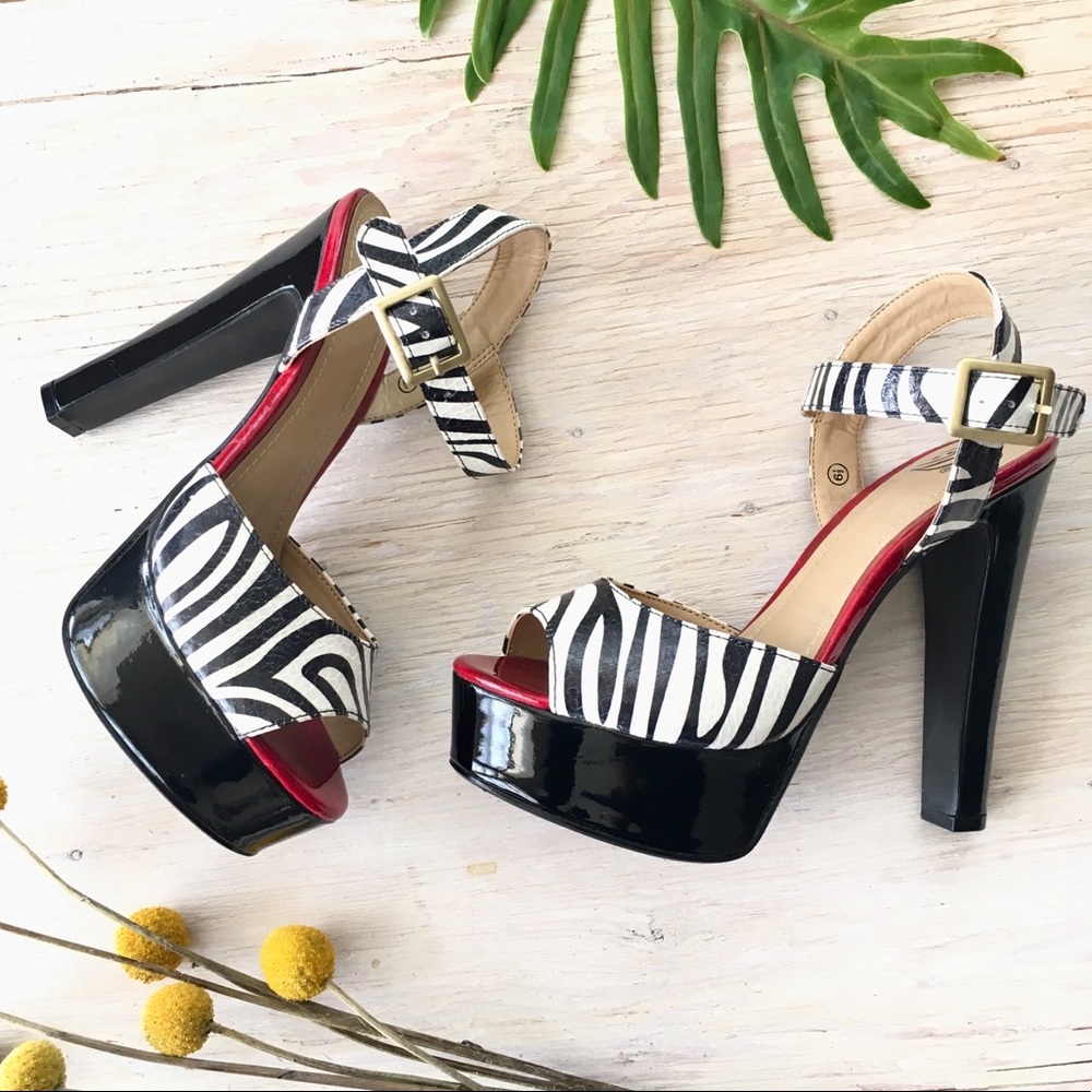 SALE‼️- Zebra Cute Heels 👠 6.5